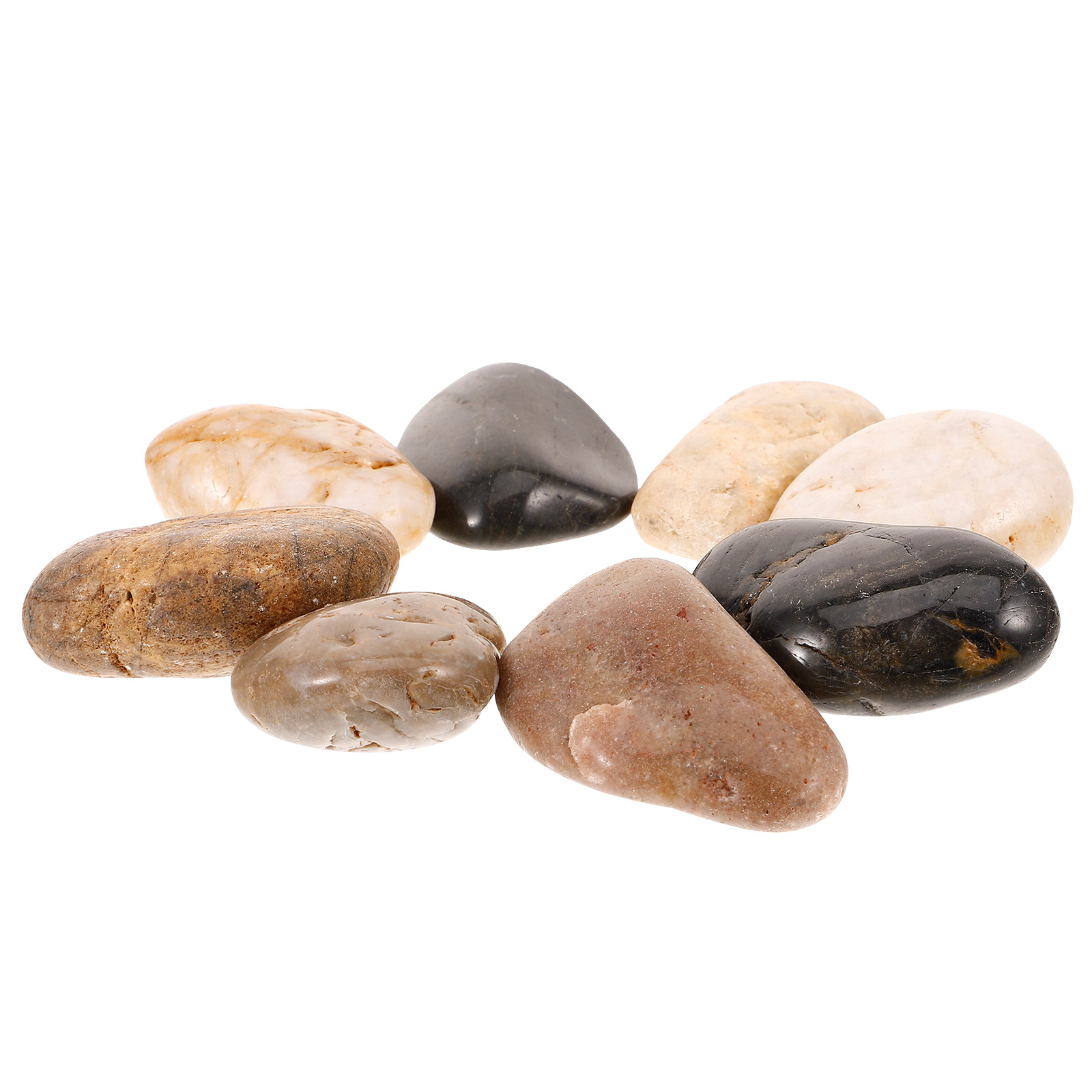 Aquarium Fish Pot - 1Set Aquarium Pebbles Gravel 500G for