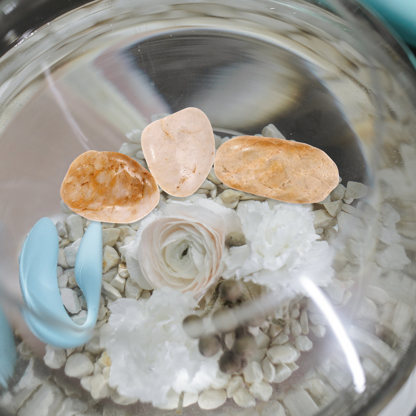 Aquarium Fish Pot - 1Set Smooth Round Aquarium-Safe Pebbles for