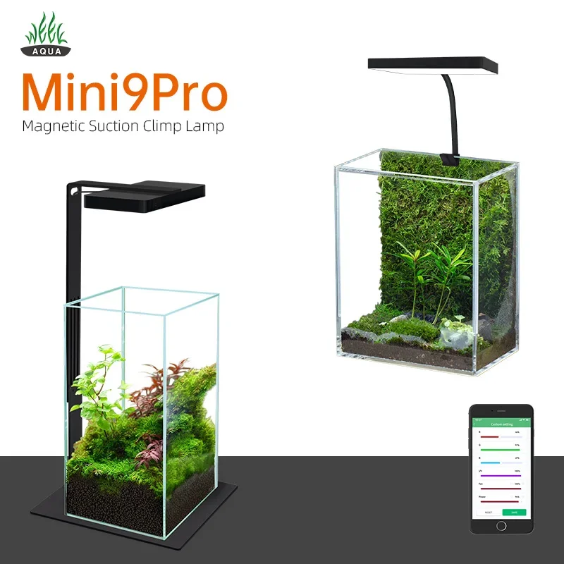 Aquarium Fish Light Lamp - WEEK AQUA Mini 9 Pro USB