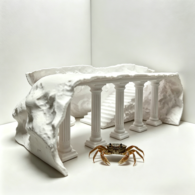 Aquarium Fish Bridge - 3D Printed Fish Tank Cave, Artificial