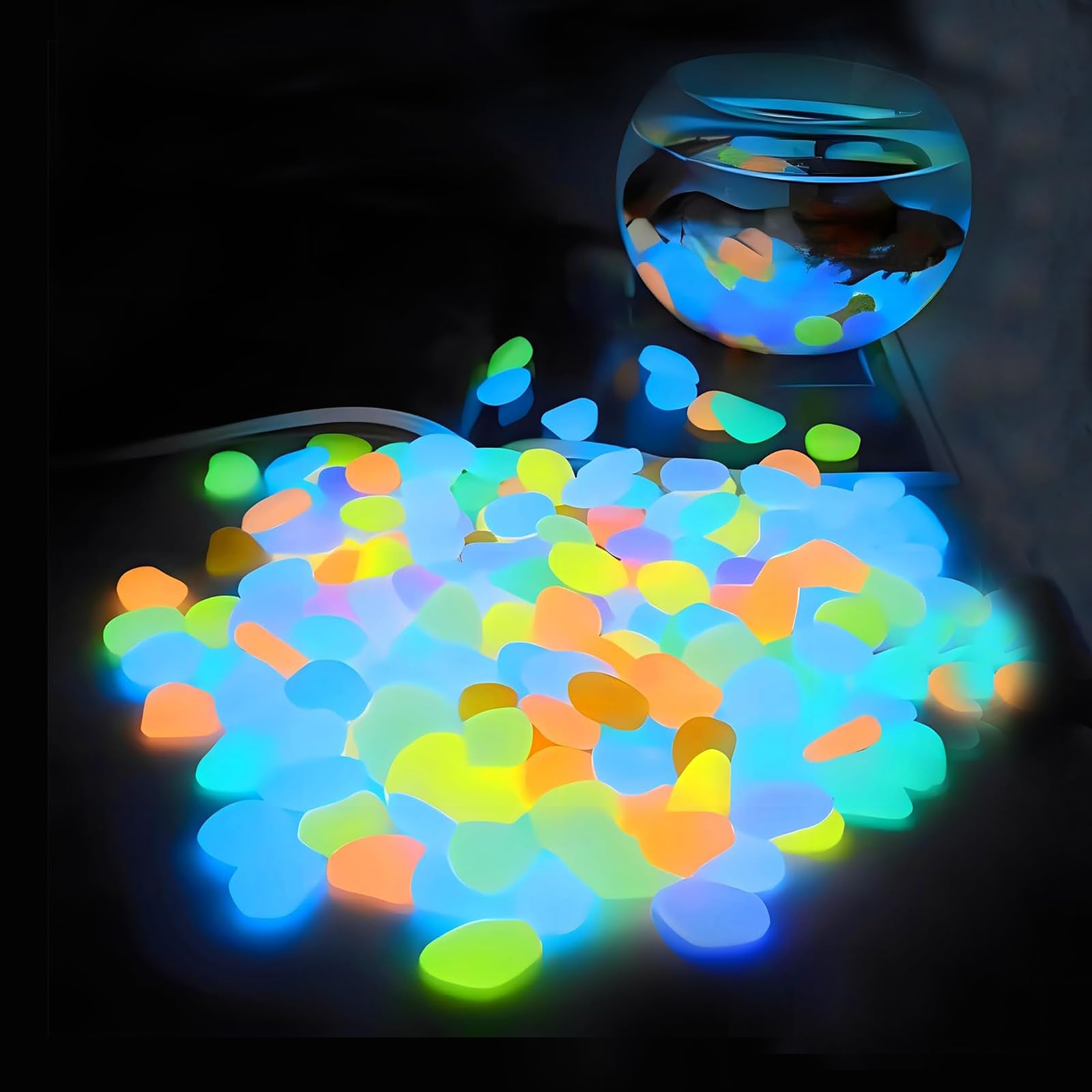 Aquarium Fish Pot - Aquarium Decor Glow In The Dark