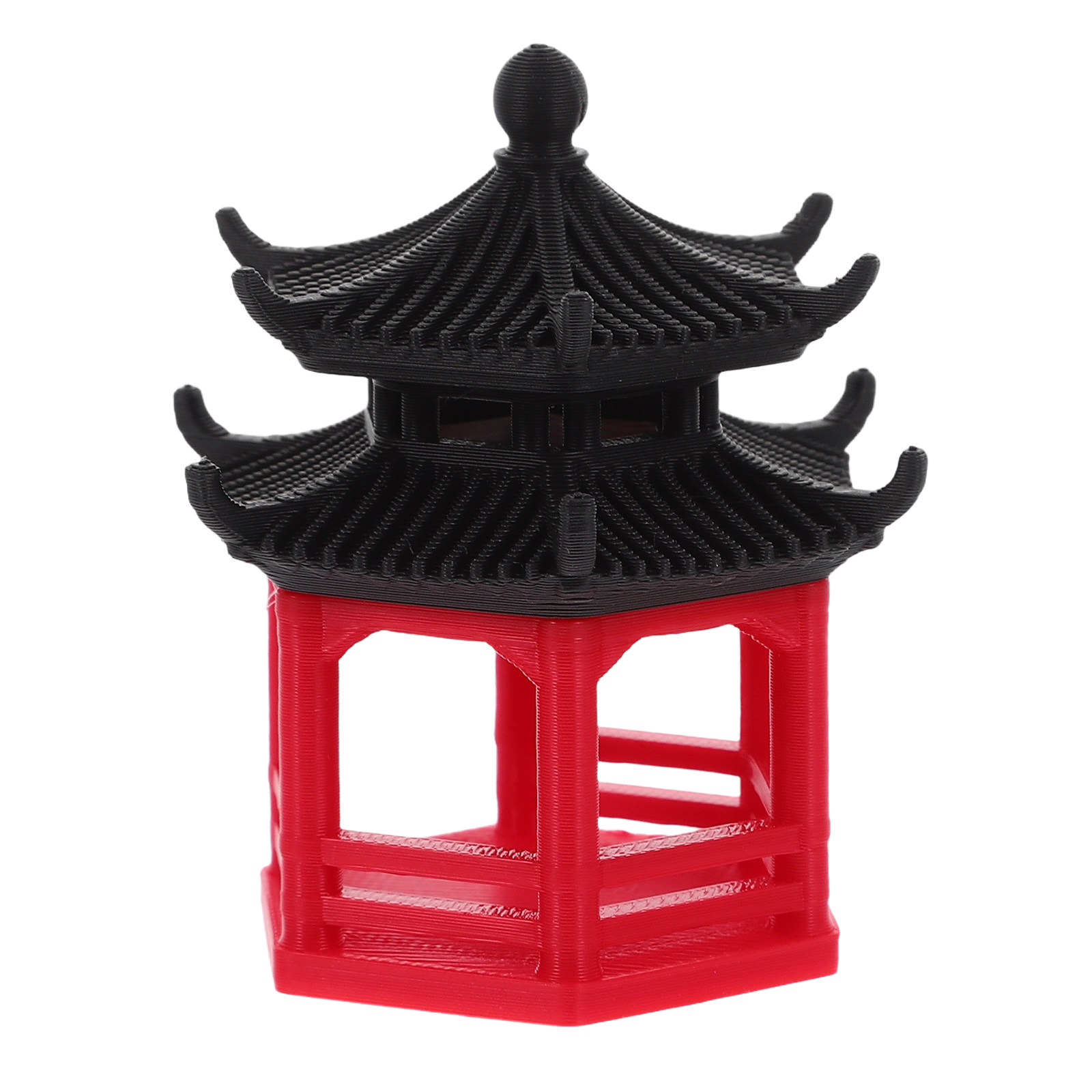 Aquarium Fish Japanese - Hexagonal Pavilion Bonsai Decor Japanese Style