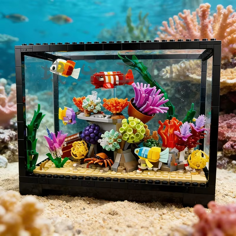 Aquarium Fish Holiday Food - 2026 new tropical aquarium building block