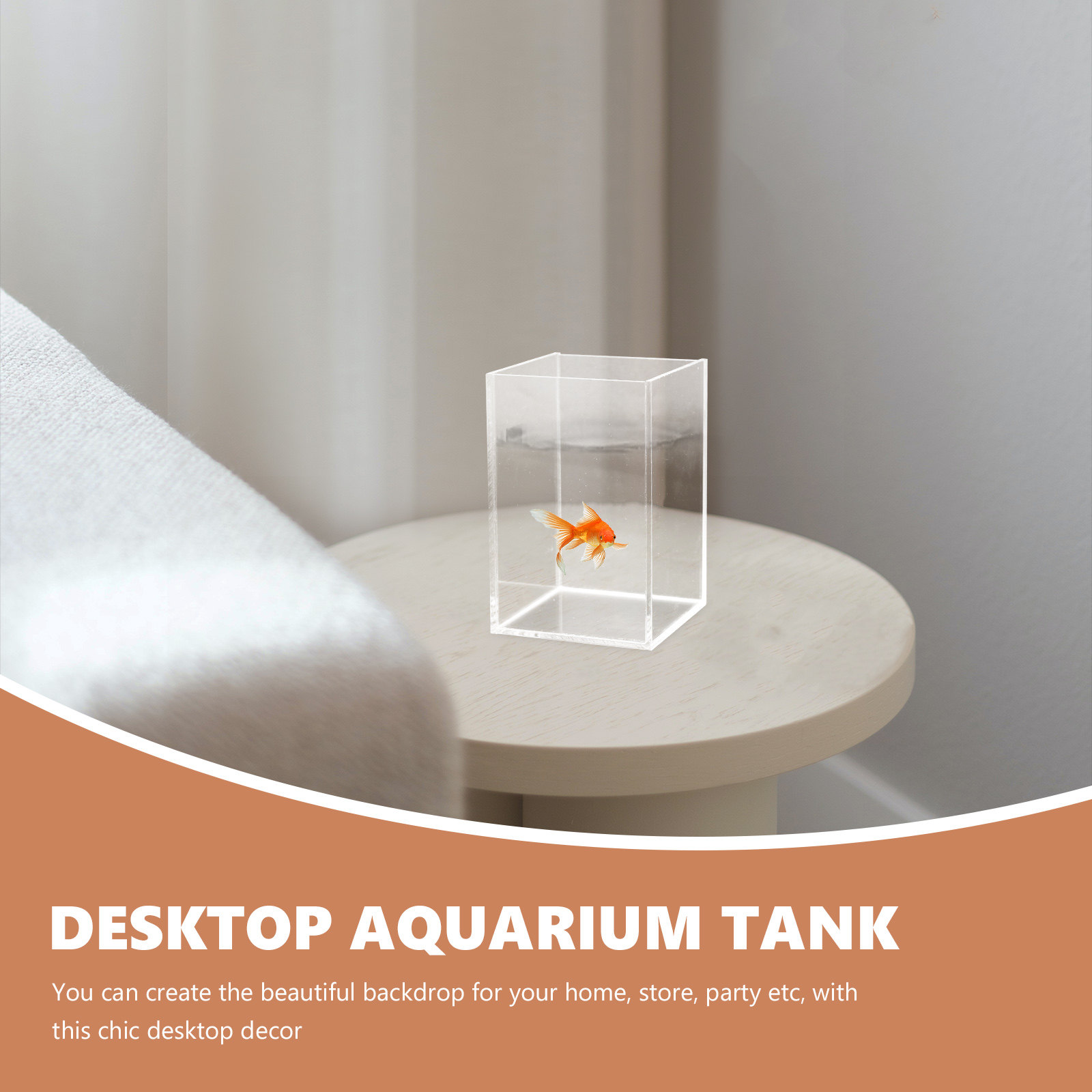Fish Toy In Aquarium - Delicate Acrylic Desktop Aquarium Tank Clear