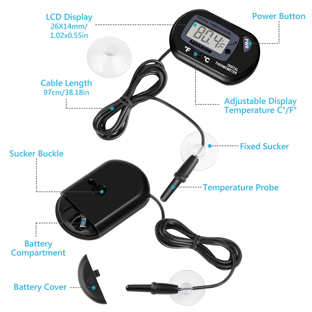 ST-3 Waterproof Digital Aquari – Aquarium Fish Yellow And Black recenzja i cena