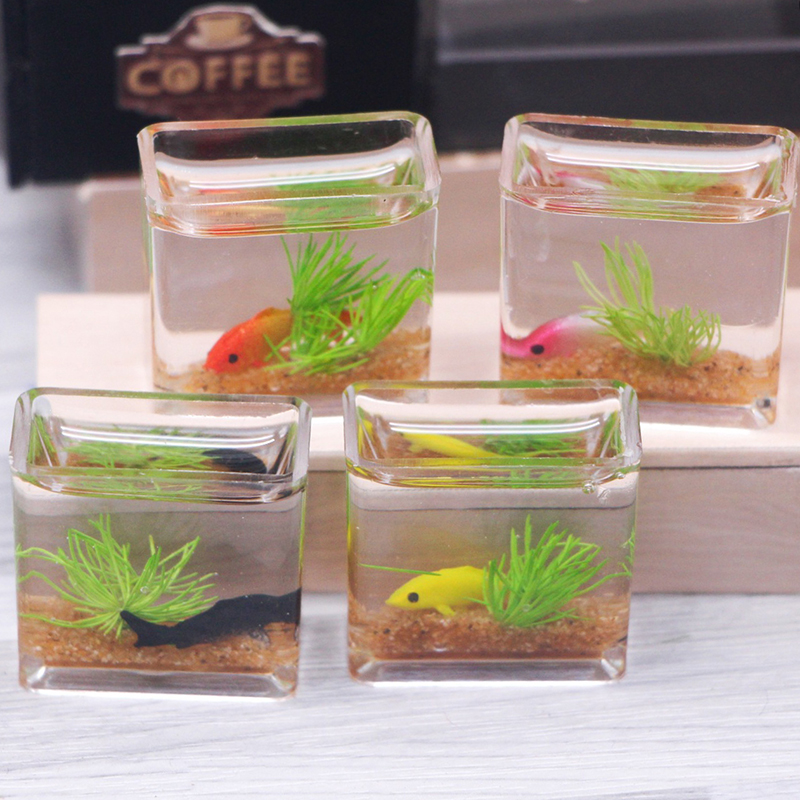 1Pc 1:12 Dollhouse Miniature F – Fish Toy In Aquarium recenzja i cena