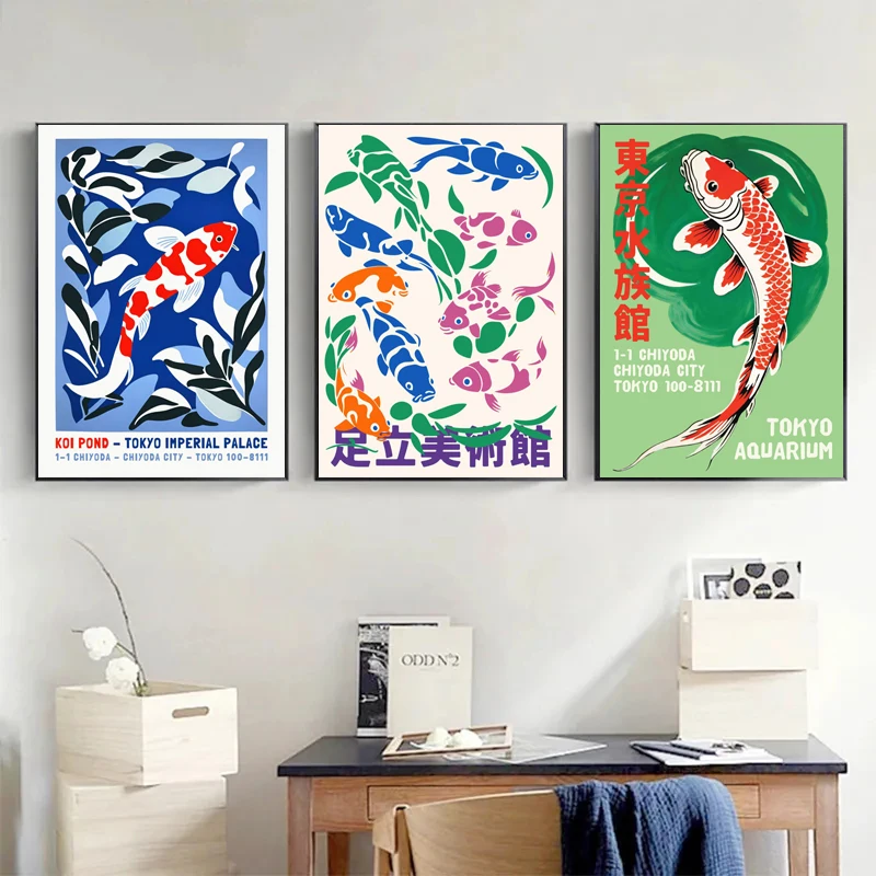 Retro Abstract Cartoon Japanes – Aquarium Fish Japanese recenzja i cena