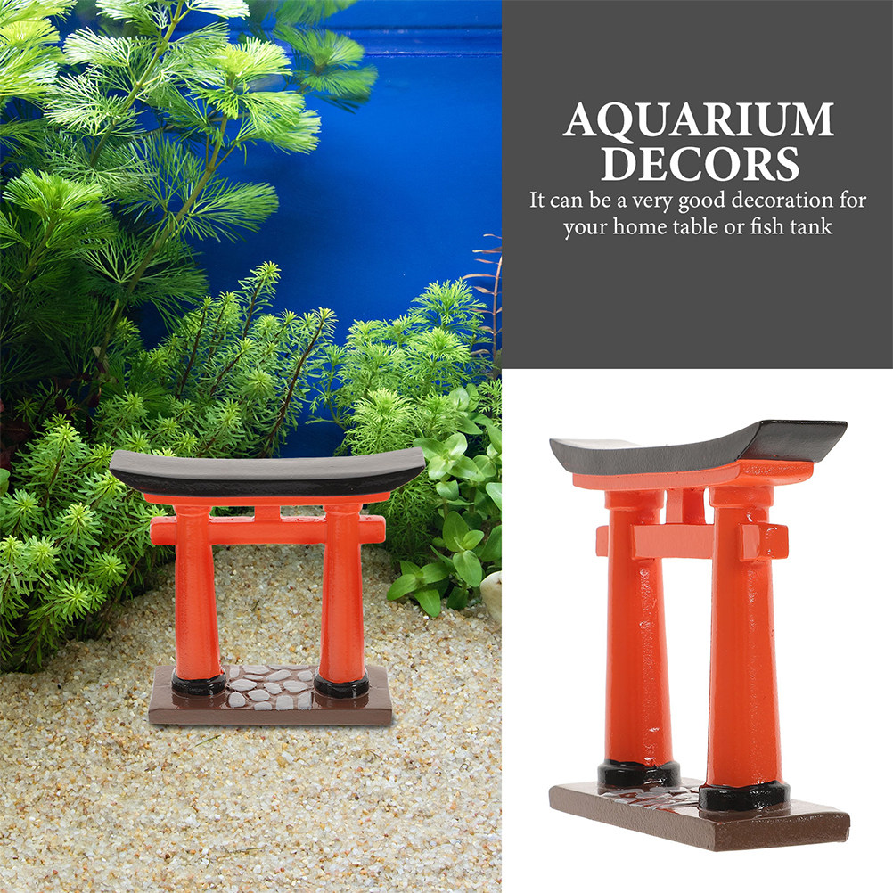 2Pcs Japanese Torii Gate Minia – Aquarium Fish Japanese recenzja i cena