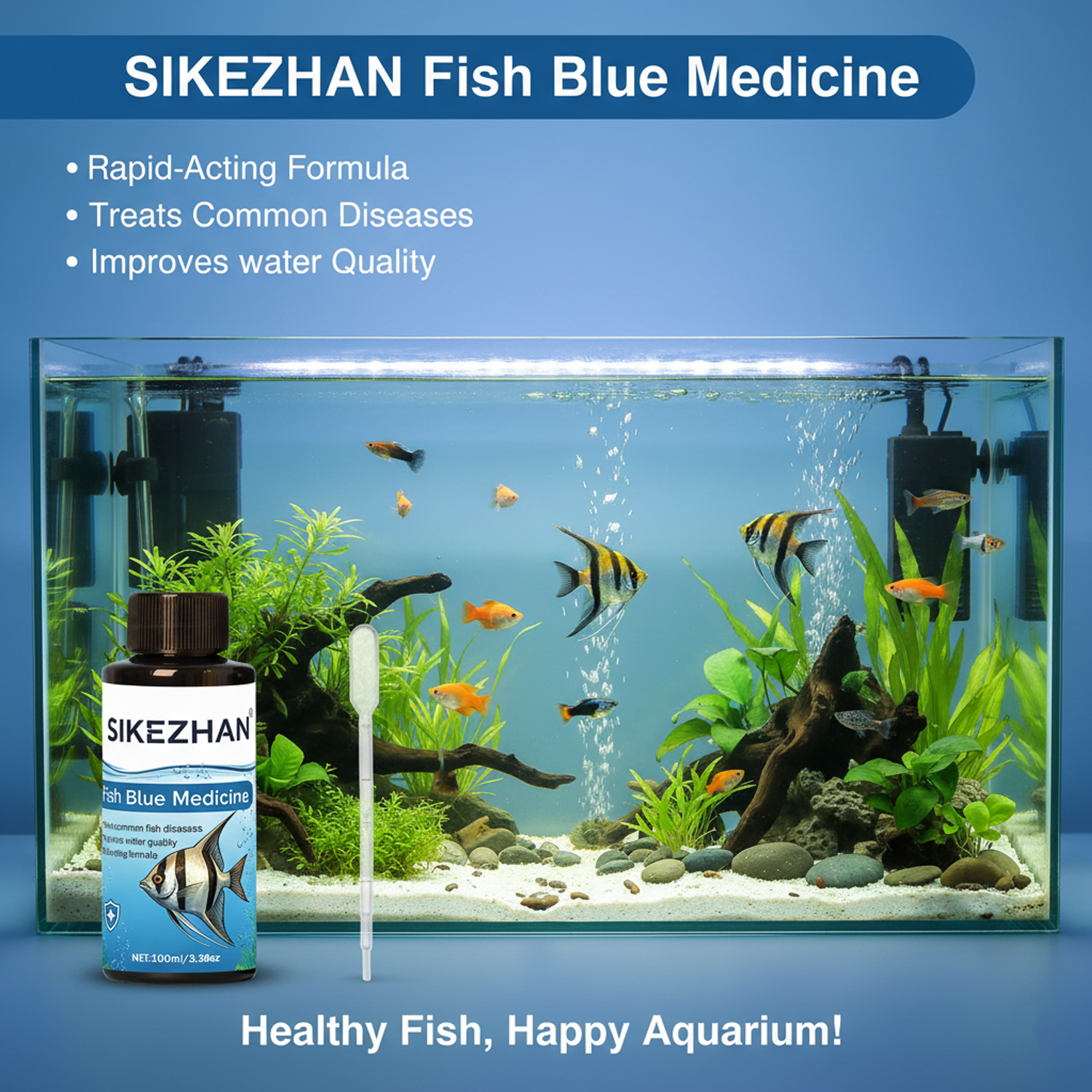 Large 500ml Methylene Blue Fis – Aquarium Fish Diseases recenzja i cena