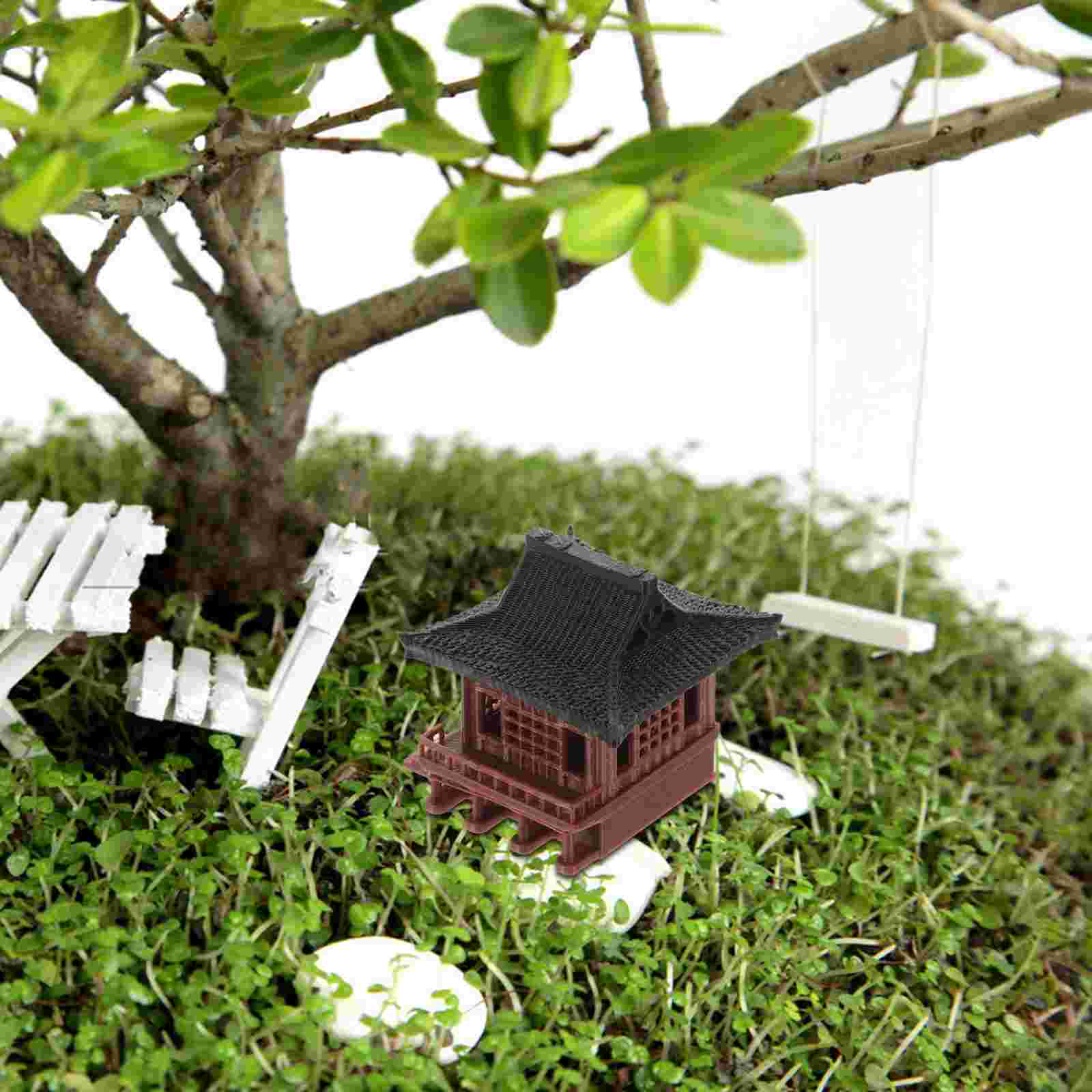 Pavilion Statue Outdoor Pagoda – Fish Toy In Aquarium recenzja i cena