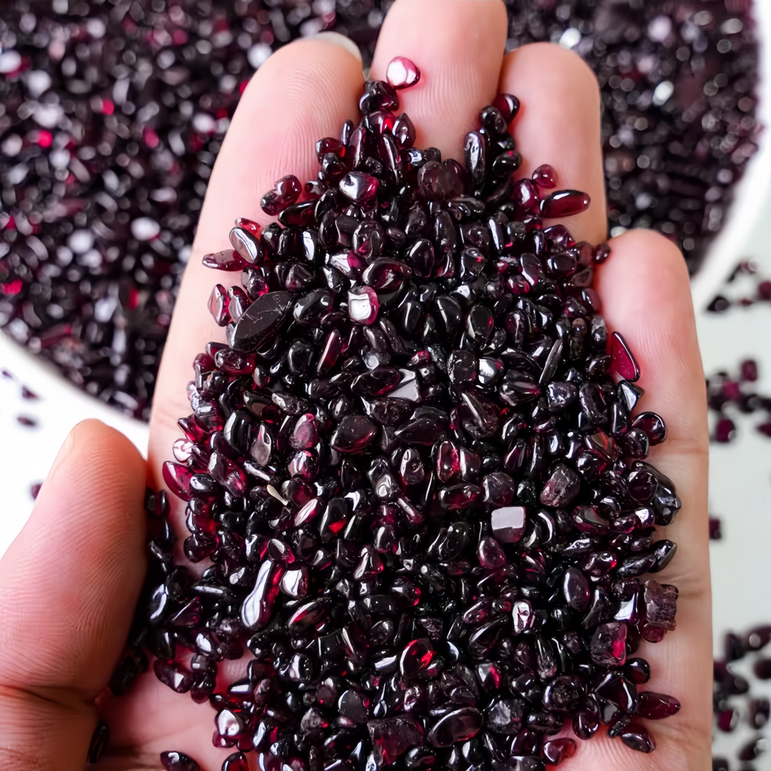 Natural Garnet Crushed Stone,  – Aquarium Fish Pot recenzja i cena