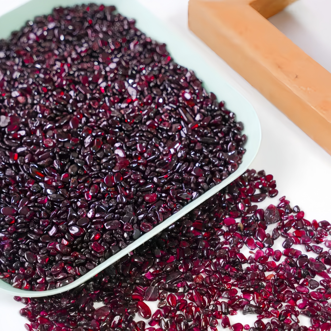 Natural Garnet Crushed Stone,  – Aquarium Fish Pot recenzja i cena