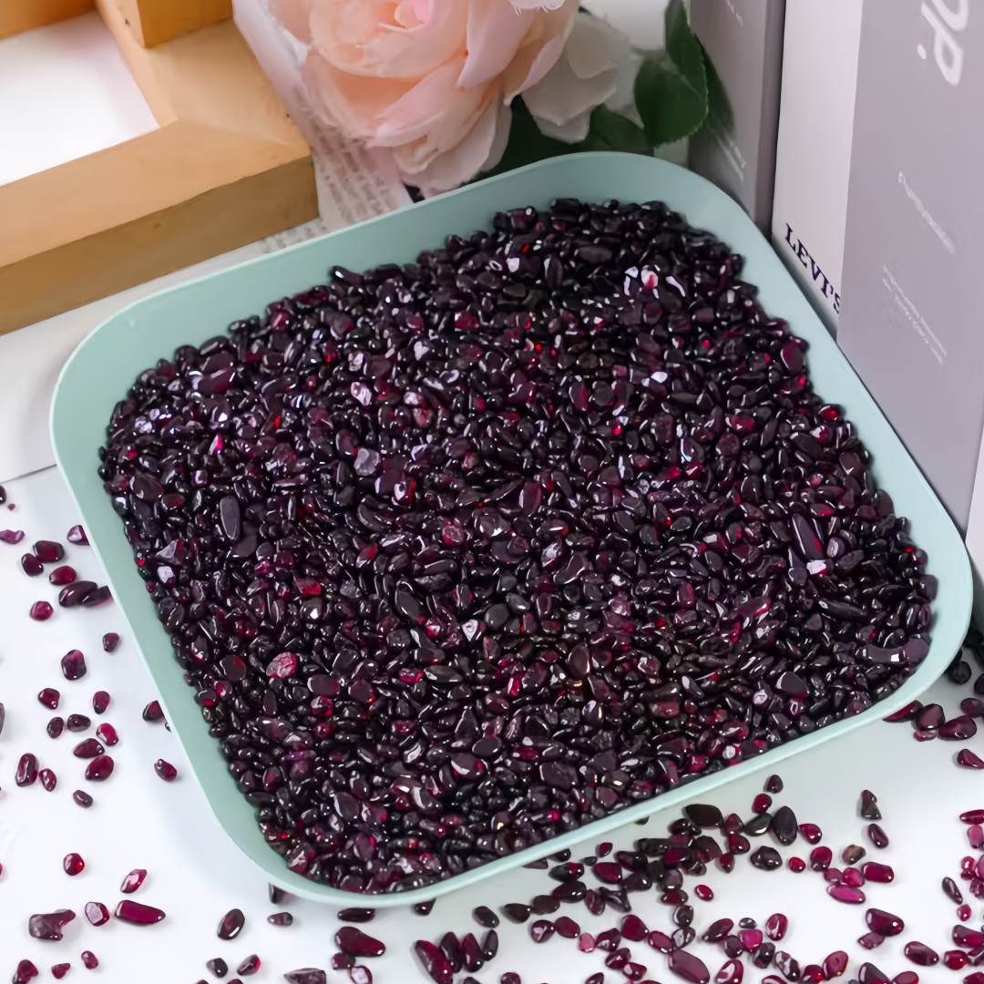 Natural Garnet Crushed Stone,  – Aquarium Fish Pot recenzja i cena