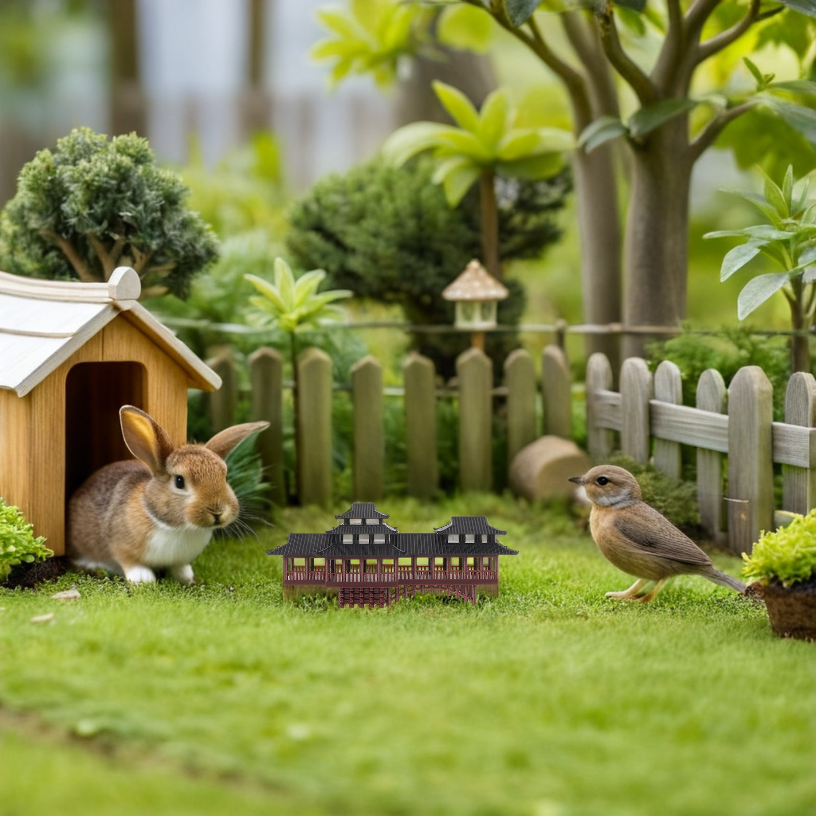 Tiny Plastic Asian Garden Brid – Aquarium Fish Bridge recenzja i cena