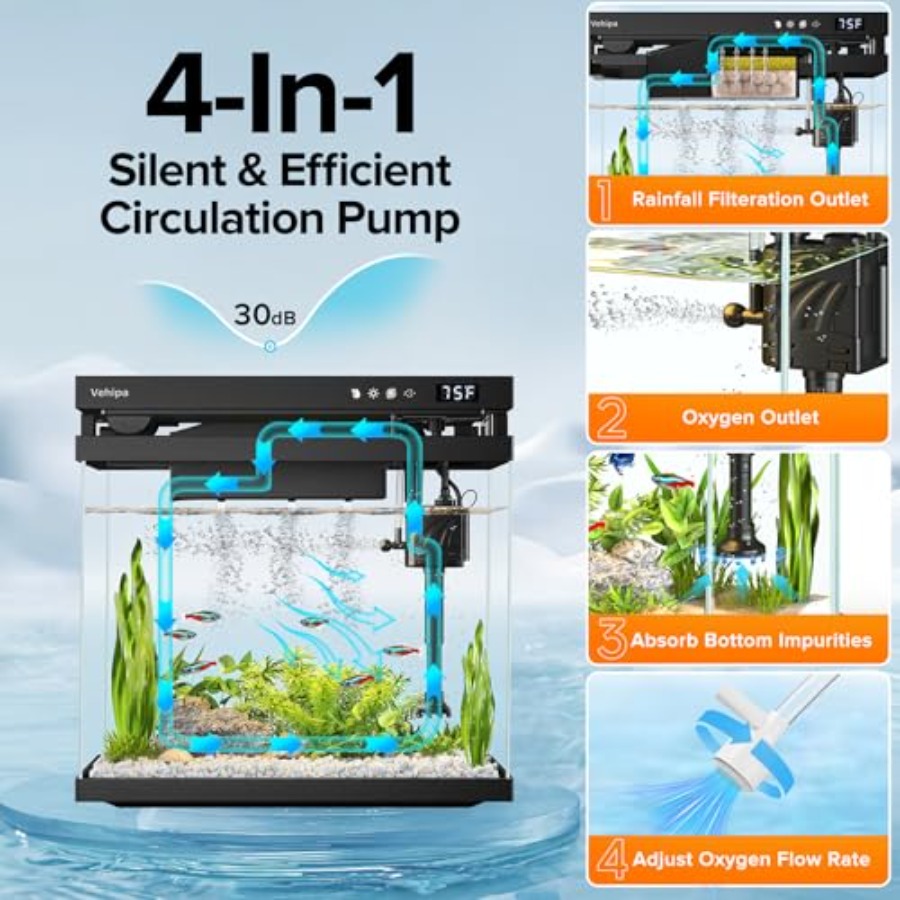 Fish Tank 2.2 Gallon Smart Aqu – Aquarium Fish Auto Feeder recenzja i cena