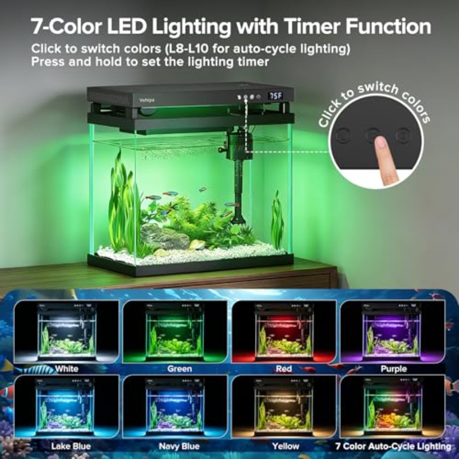 Fish Tank 2.2 Gallon Smart Aqu – Aquarium Fish Auto Feeder recenzja i cena