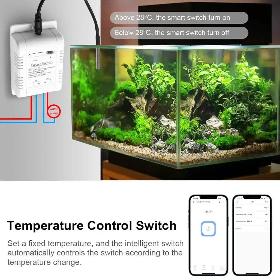 Tuya Wifi 16A/20A Smart Temper – Aquarium Fish Store recenzja i cena