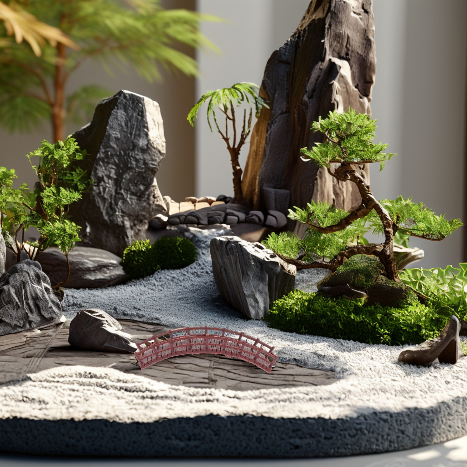 Miniature Chinese Arch Bridge  – Aquarium Fish Bridge recenzja i cena