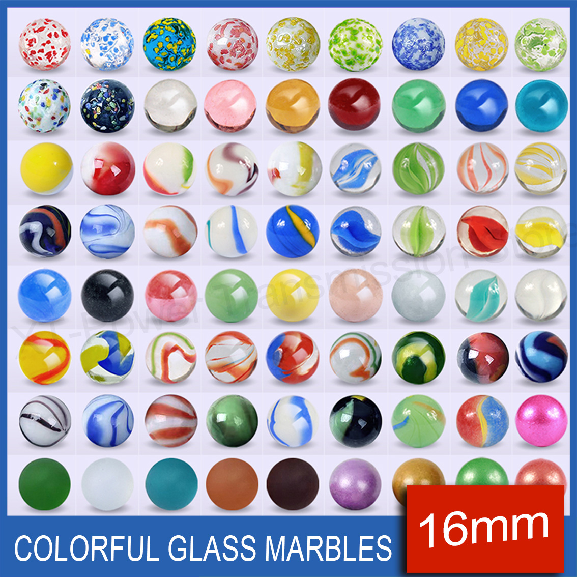5-90PCS 16mm Colorful Glass Ma – Fish Toy In Aquarium recenzja i cena