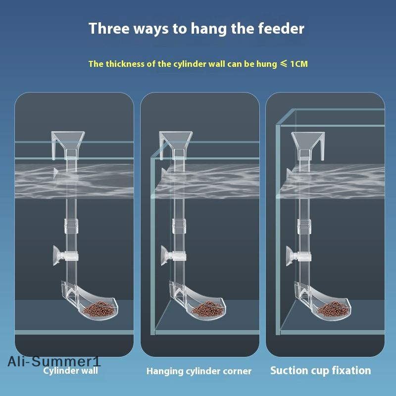 【E】1Pcs Transparent Fish Tank  – Aquarium Fish Holiday Food recenzja i cena