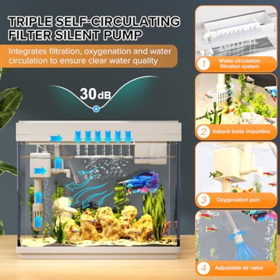 Fish Tank 2.4 Gallon Aquarium  – Fish Toy In Aquarium recenzja i cena