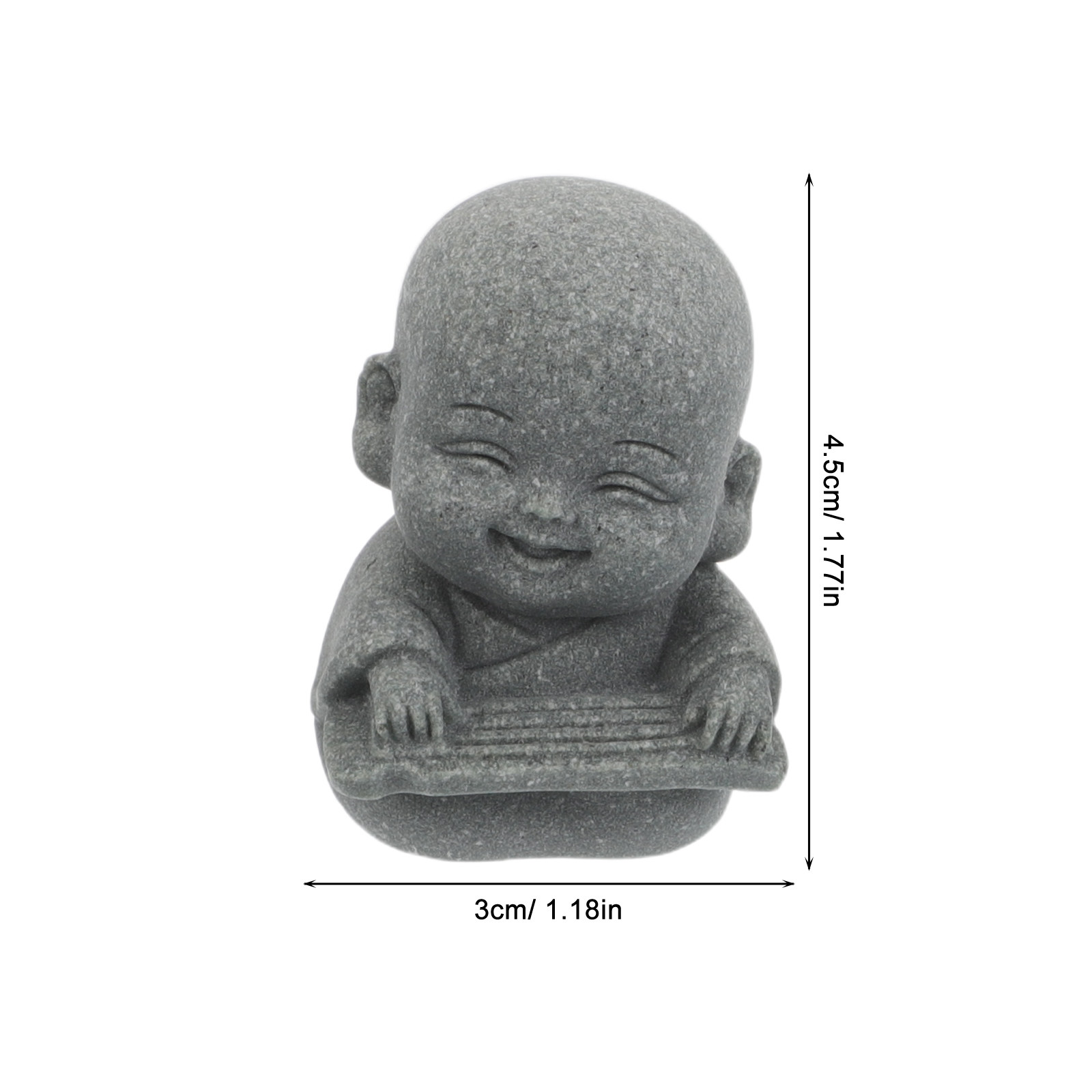 4Pcs Zen Monk Sandstone Statue – Aquarium Fish Japanese recenzja i cena