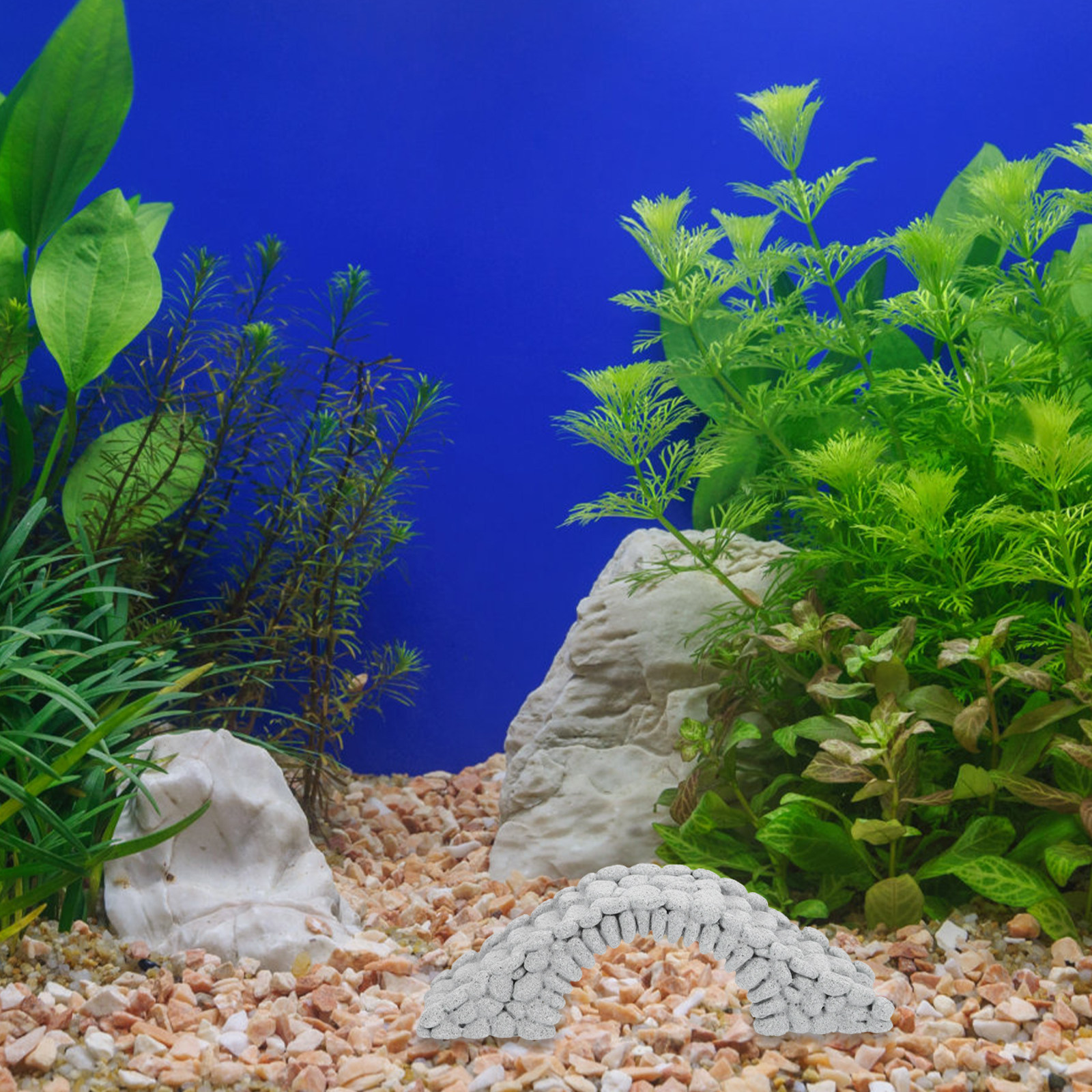 2Pcs Lifelike Miniature Stone  – Aquarium Fish Bridge recenzja i cena