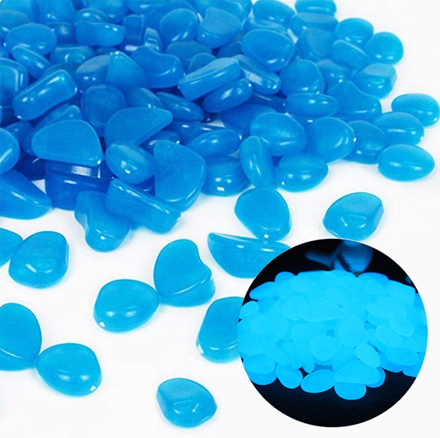 Fish Tank Rocks Glow Blue Pebb – Aquarium Fish Pot recenzja i cena