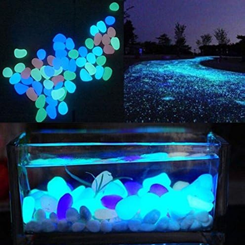 Fish Tank Rocks Glow Blue Pebb – Aquarium Fish Pot recenzja i cena