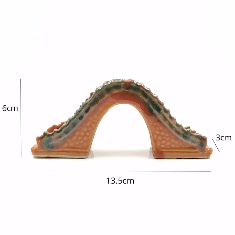 Resin Ceramic Jade Bridge Fish – Aquarium Fish Bridge recenzja i cena
