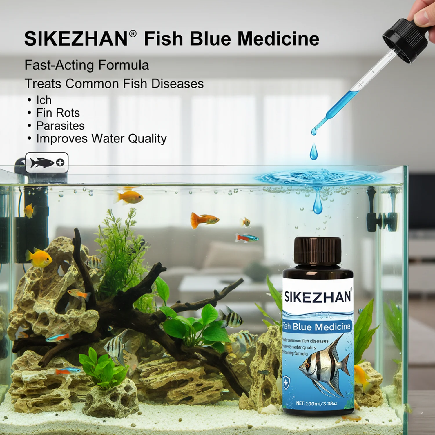 500ml Methylene Blue Solution  – Aquarium Fish Diseases recenzja i cena