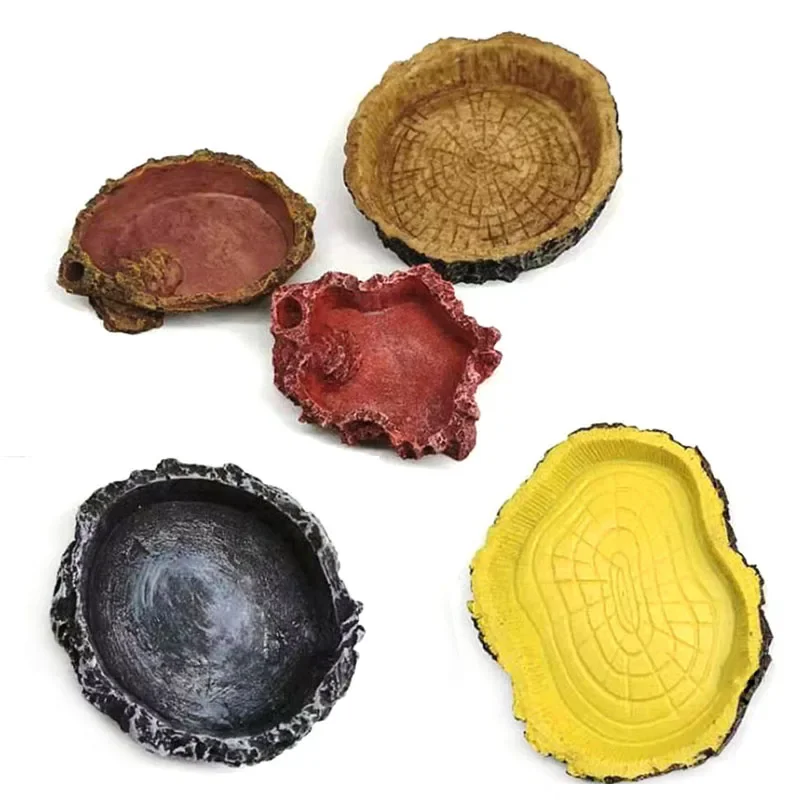 Pet Reptile Feeder Bowl Resin  – Aquarium Fish Feeder recenzja i cena