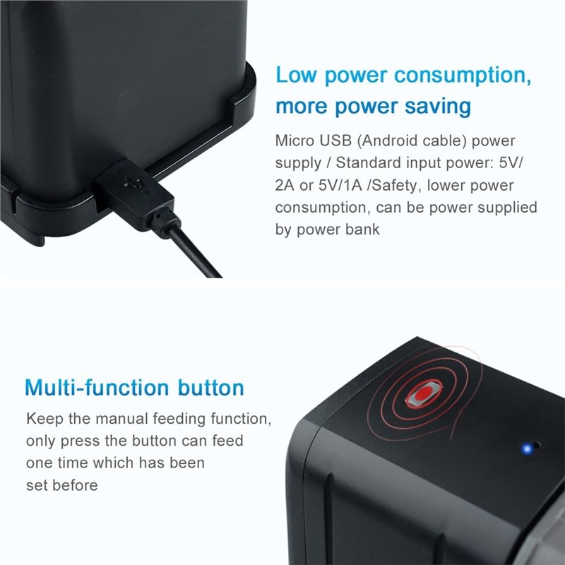 ABGH-Wifi Smart Aquarium Feede – Aquarium Fish Auto Feeder recenzja i cena