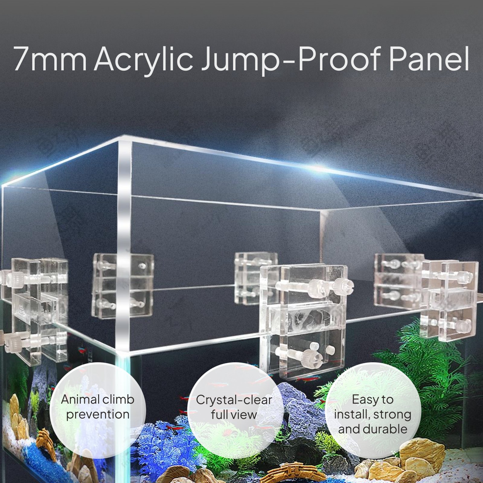 Acrylic Aquarium Jump Guard Di – Aquarium Fish Jump Guard recenzja i cena