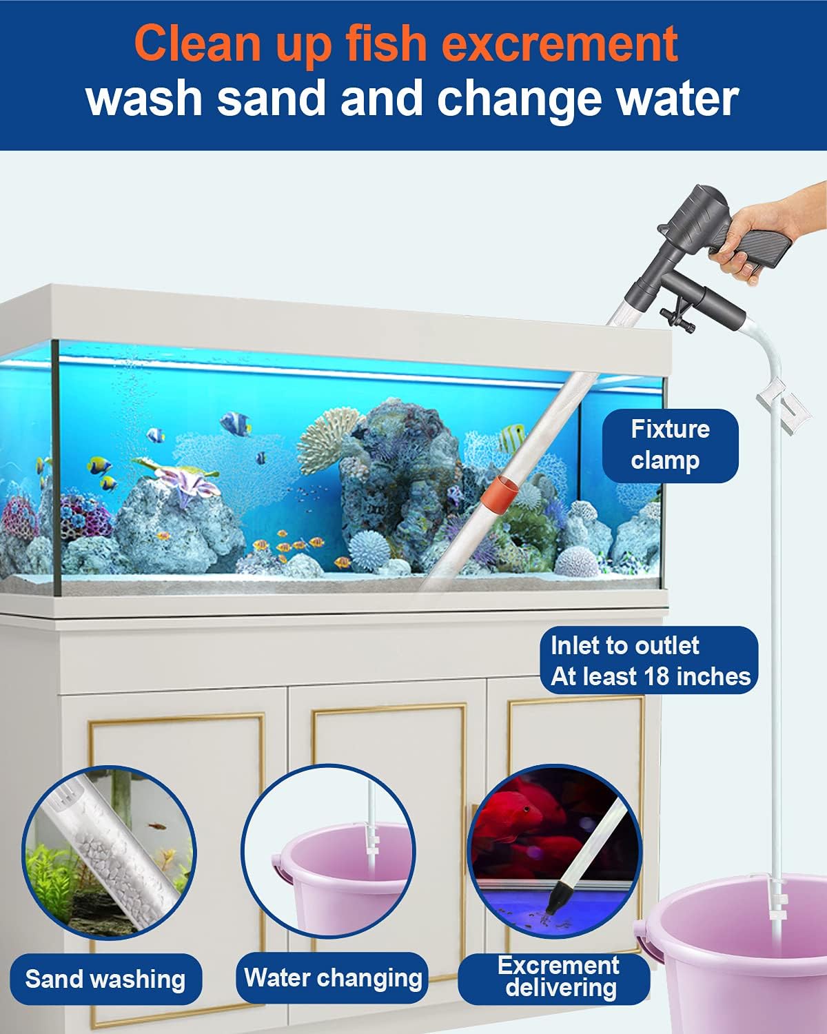 Aquarium Gravel Cleaner Vacuum – Fish Toy In Aquarium recenzja i cena