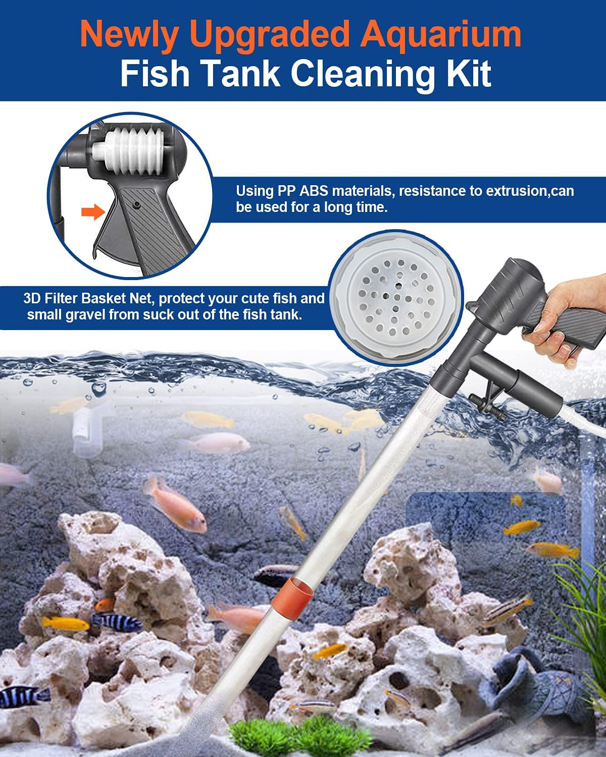 Aquarium Gravel Cleaner Vacuum – Fish Toy In Aquarium recenzja i cena