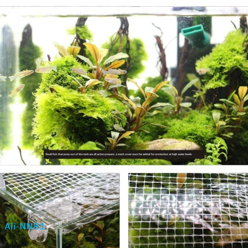 【N】1Pcs Fish Tank Net Anti Jum – Aquarium Fish Jump Guard recenzja i cena