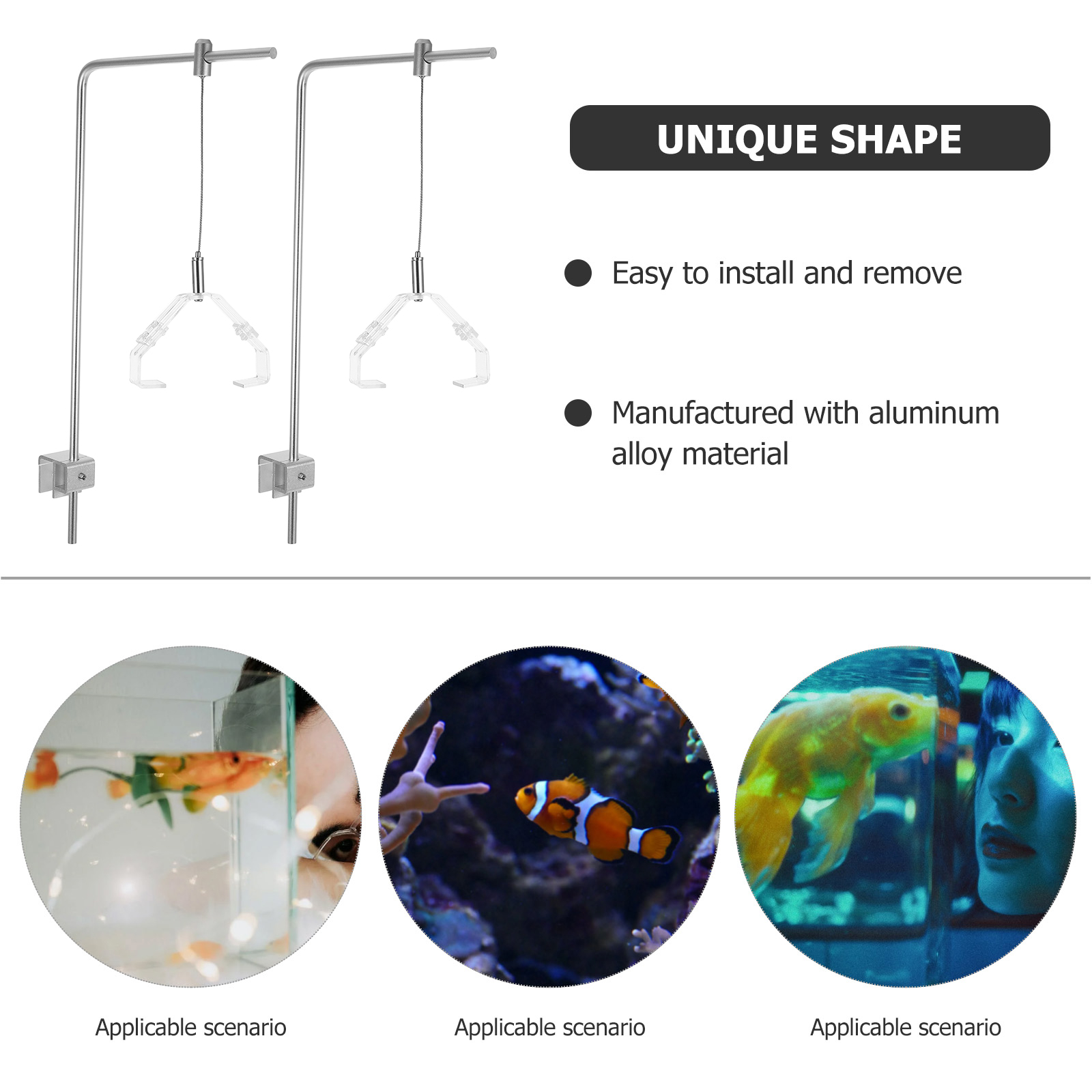 2pcs Aquarium Light Holder Wit – Aquarium Fish Light Lamp recenzja i cena