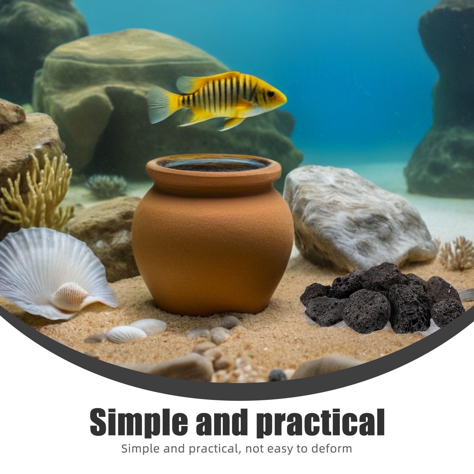 1Pack Natural Volcanic Stones  – Aquarium Fish Pot recenzja i cena
