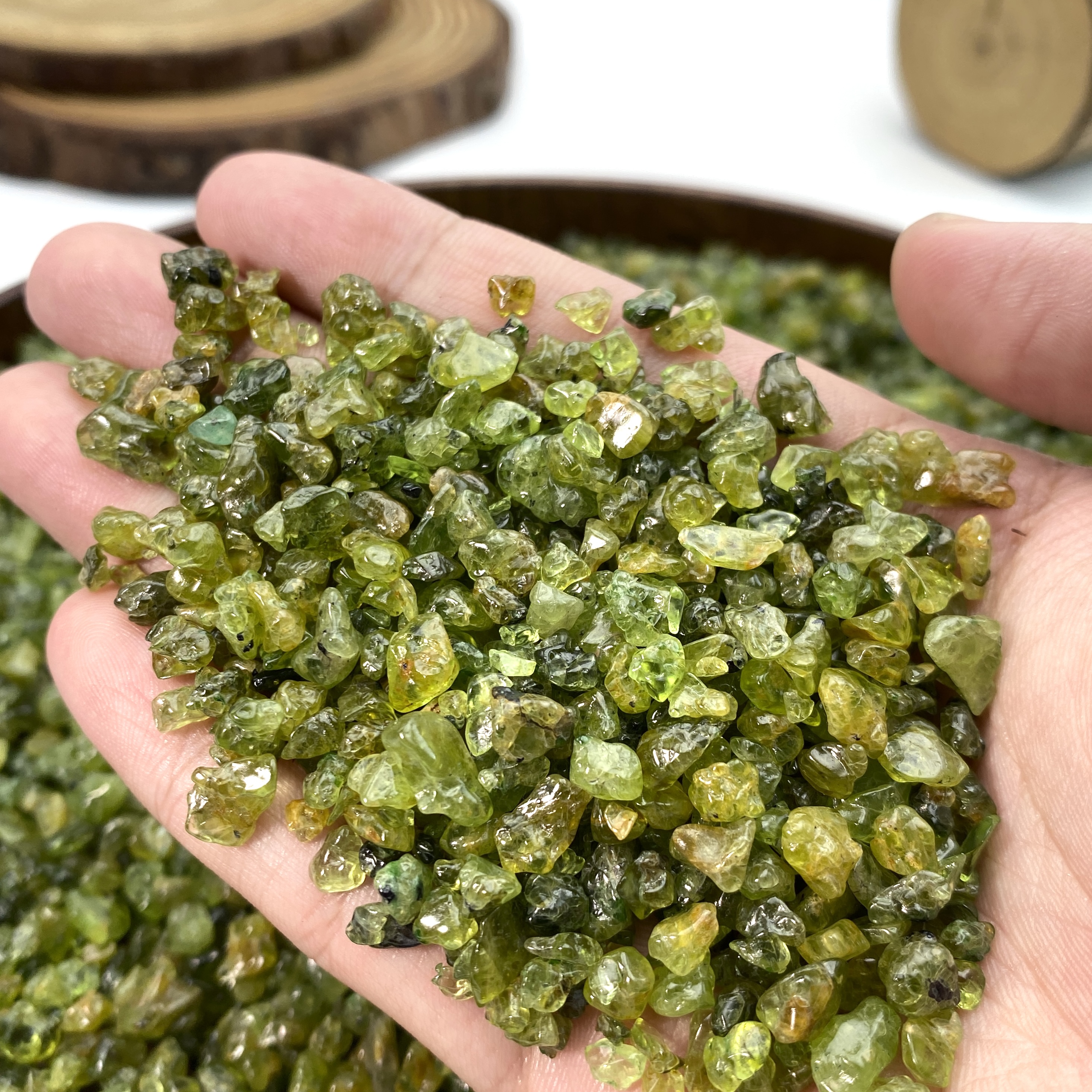 50g/100g 1-5mm Peridot Chips S – Aquarium Fish Store recenzja i cena