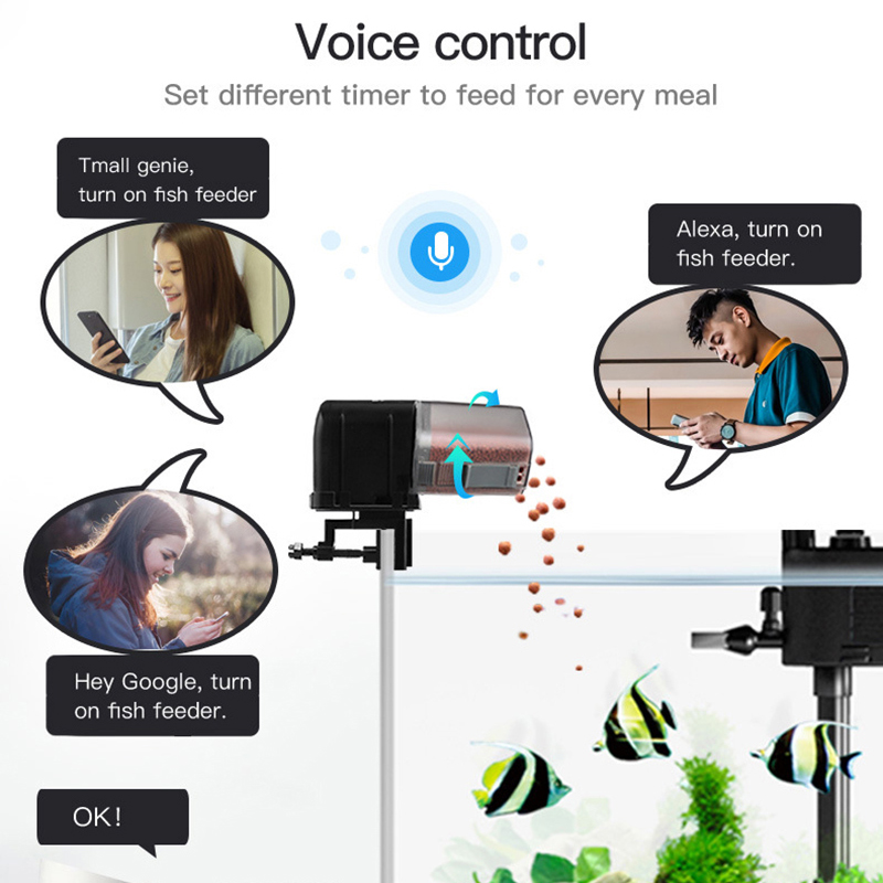 Smart WiFi Fish Feeder Remote  – Aquarium Fish Holiday Food recenzja i cena