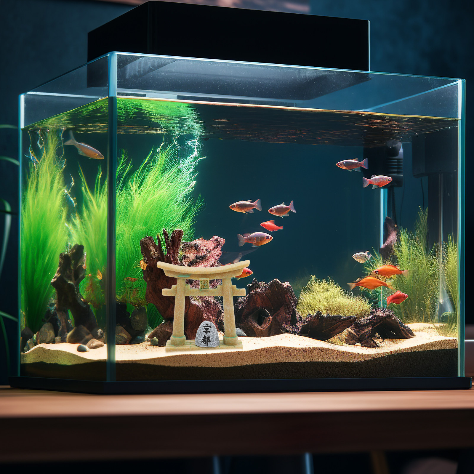 Japanese Torii Gate Ornament K – Aquarium Fish Japanese recenzja i cena