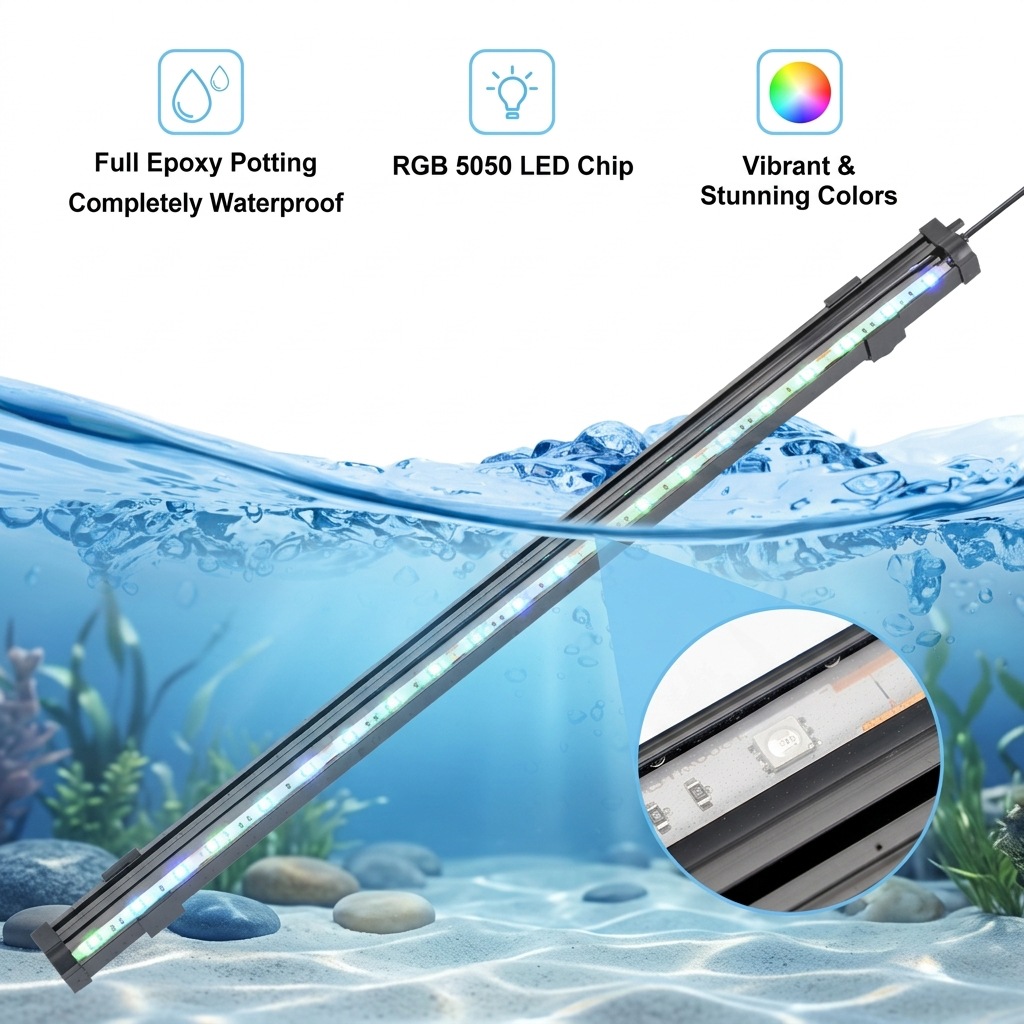 USB LED Aquarium Air Bubble Li – Aquarium Fish Light Lamp recenzja i cena