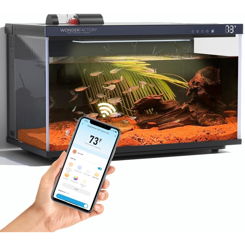 Smart Aquarium, Glass Fish Tan – Aquarium Fish Feeder recenzja i cena