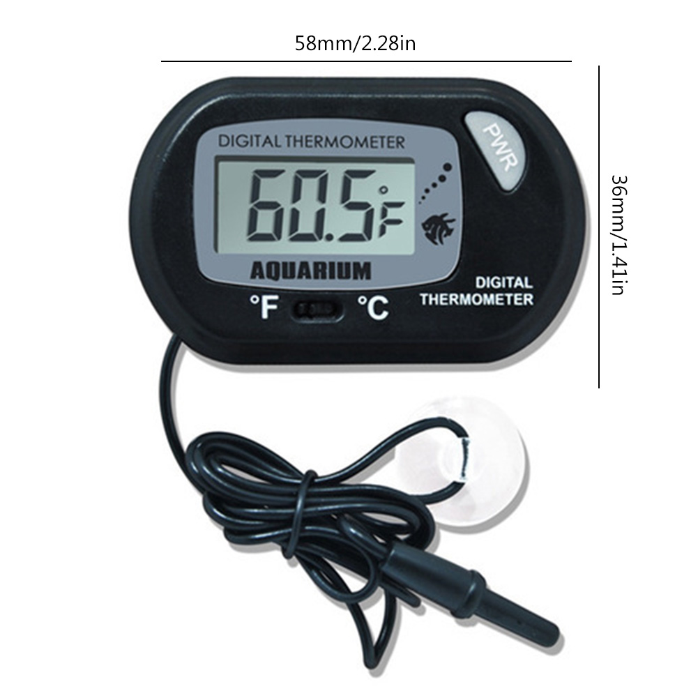Fish Tank Thermometer Suction  – Aquarium Fish Yellow And Black recenzja i cena
